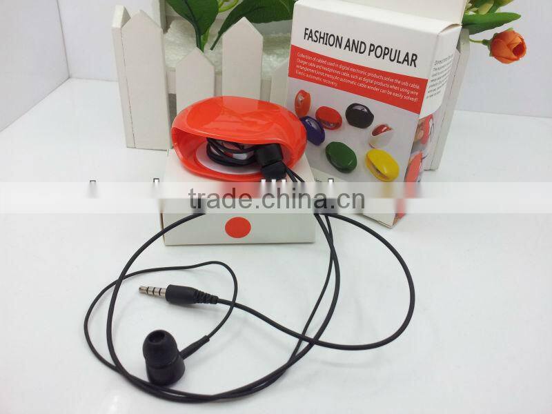plastic cord winder for iphone earphone and usb cable