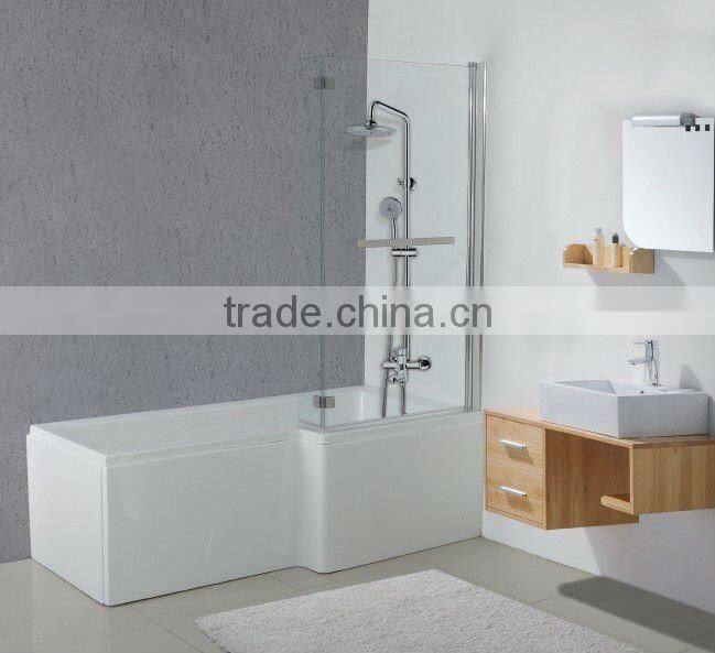P shape acrylic bathtub,baby bathtub,square acrylic bathtub