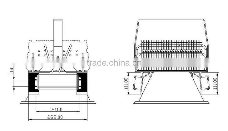 High power waterproof 400W LED flood light for sports field lighting retrofitting