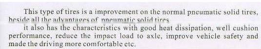 china tire manufacturer solid tire with hole 6.00-9 6.50-10