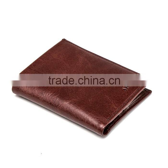 2016 Hot Selling Custom Print cheap mens hand made genuine leather wallets from india