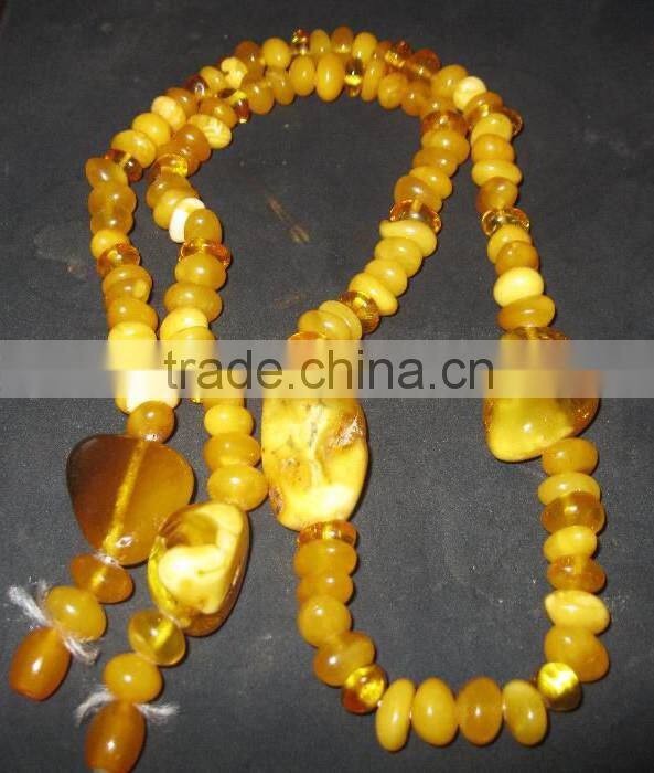 AMBER NECKLACE, ESCLUSIVE OLD VINTAGE, 100% NATURAL OLD AMBER