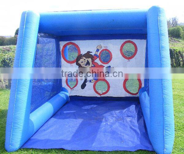 PVC penalty pitch inflatable football pitch soccer goal game with score holes,inflatable football tunnel mini soccer pitches