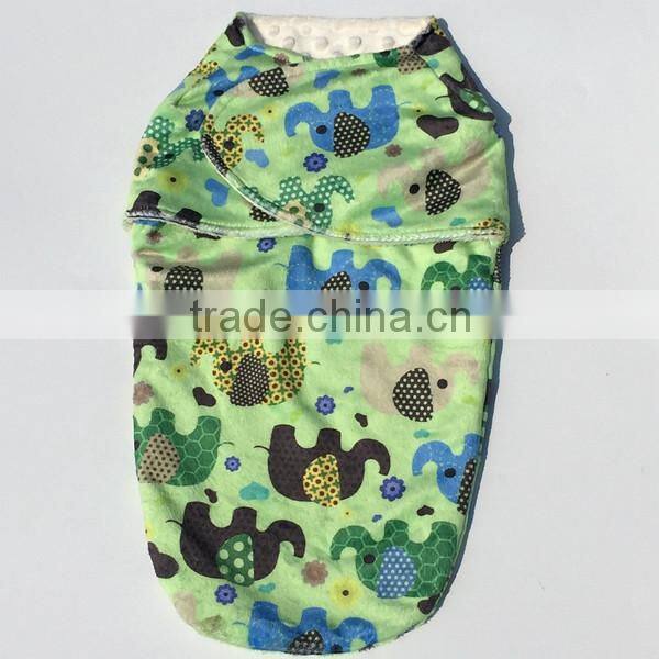 2016 Featured Products Skin Friendly Elephant Design Minky Swaddle Blanket
