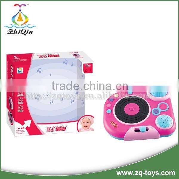 Attractive baby educational toy cartoon DJ mixer toys for baby