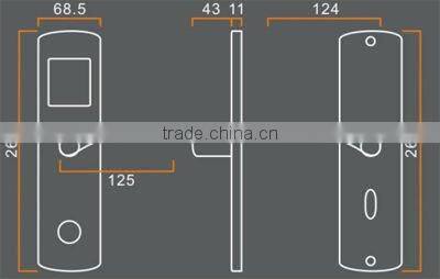 Brass Hotel Rfid card lock
