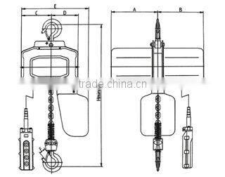 HH-B Electric Chain Hoist With Single Speed