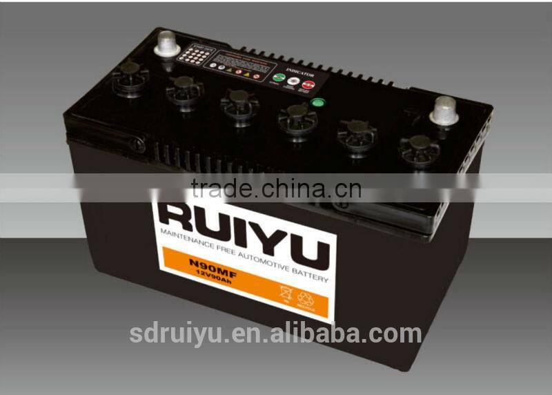 Auto battery 62534 12v125 AH Europen standard 12V Starting DRY CHARGED BATTERY made in China