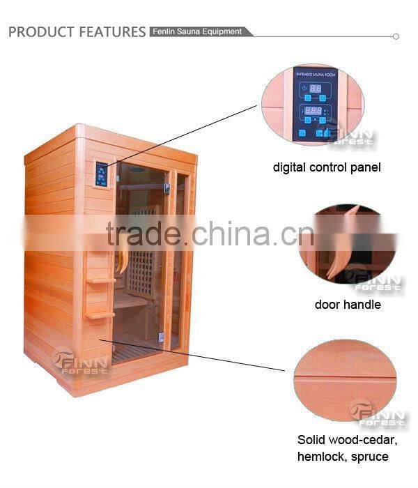 Easy install type sauna room 2 person use infrared dome sauna