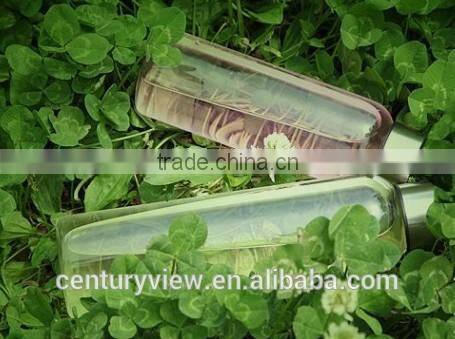 Hot selling borosicieate sport clear glass water bottle with screw cap