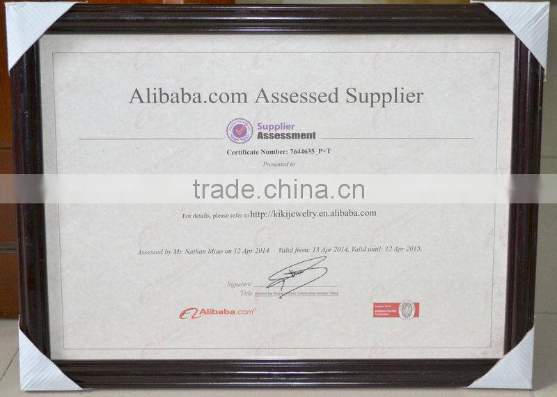 Fashion highly polished AA white gold diamond wedding ring