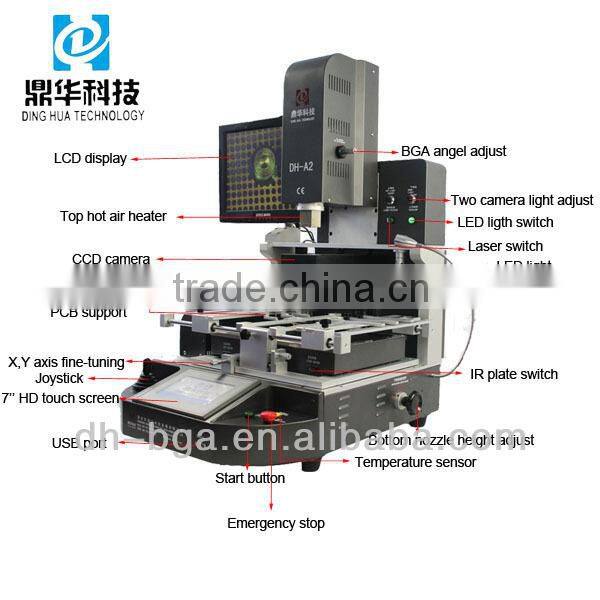 DH-A2 mobile soldering aoyue 852a smd rework station