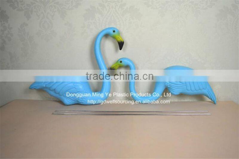 Plastic Blue flamingo Figurine Garden Ornaments garden yard lawn art ornament wedding ceremony decoration with 31" height