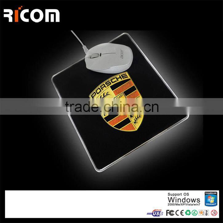 high quality LED glowing mouse pad,LED lighting mouse pad,illuminated mouse pad--MP225--Shenzhen Ricom