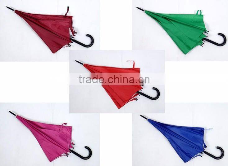 UV coated inside silver Promotional trendy high quality stick/ straight umbrella