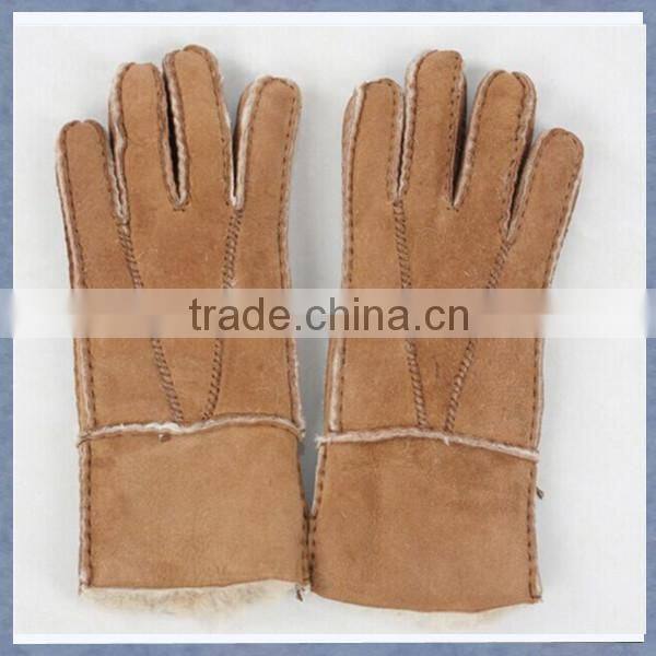 Sell Fur Gloves Women Cheap Sheepskin Fur Gloves With Fur on Cuff