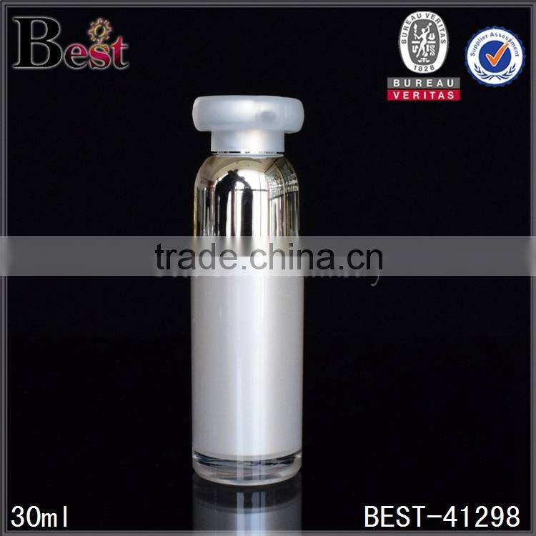 40ml luxury white colored packaging cosmetic bottle