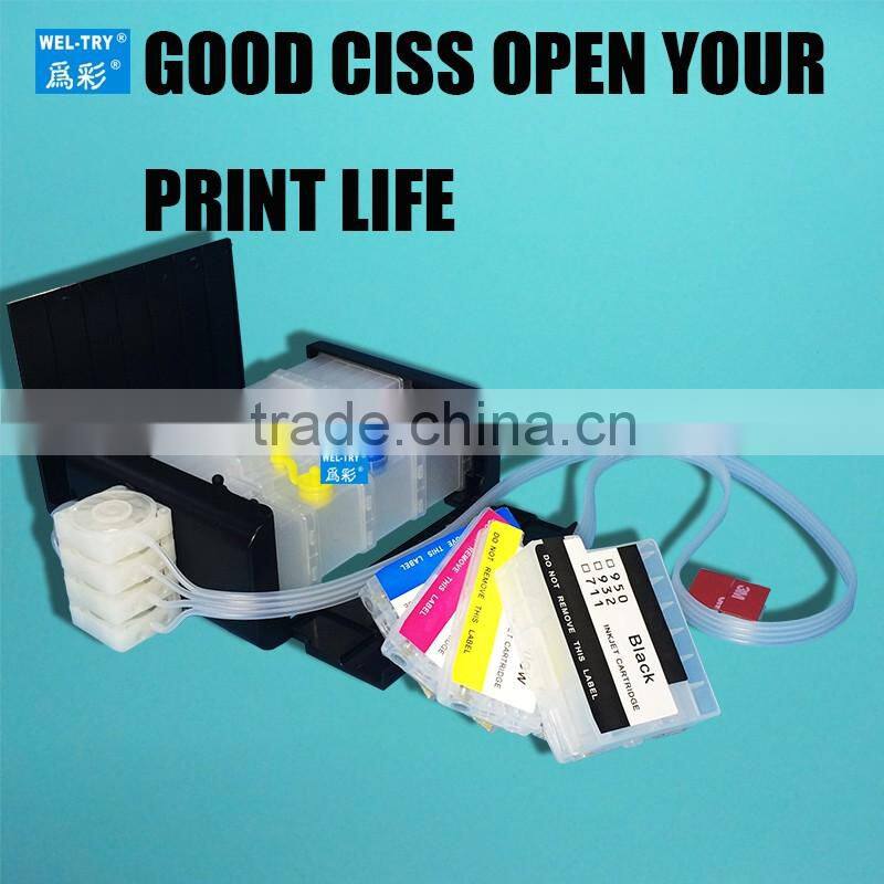 compatible for Pro HP Officejet 6100 / 6600/ 6700/7110/7612/7610/7510/7512 continuous ink supply system HP932/933 CISS
