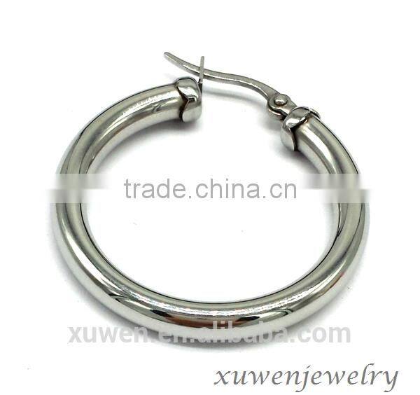 high polish custom stainless steel magnetic earrings for girls