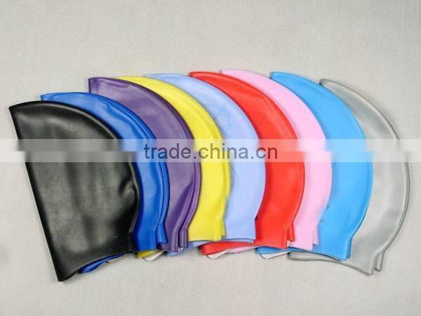Wholesale Waterproof Silicone Swim Cap, Water Sports Swimming Cap Silicon