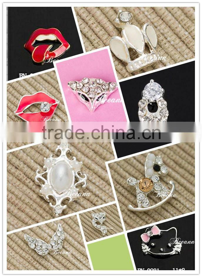 2015 crystal 3d finger nail art jewelry