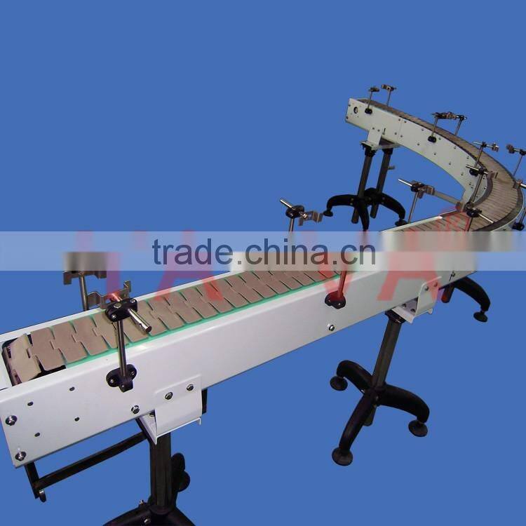 90 degree chain conveyor belt system line