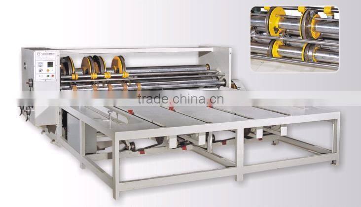 electric driver type semi automatic Rotary carton box slotter