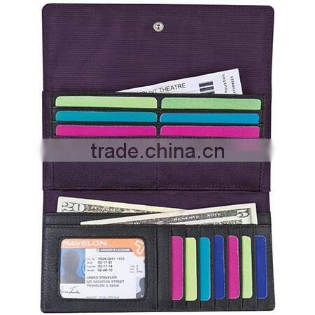 RFID blocking Flap Clutch Wallet