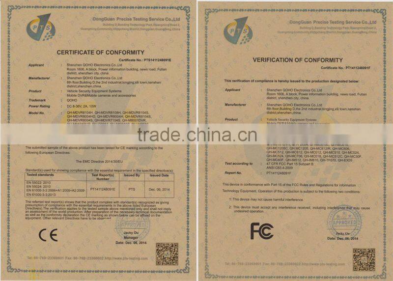 Fireproof Waterproof Car Black Box Recorder with HDD Mobile DVR