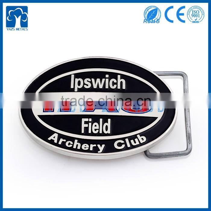 Manufacturer customized gun logo brass army belt buckle