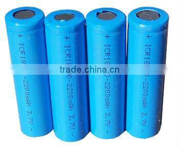 li-ion type battery 2200mAh 10440 18650 3.2v rohs certificate ef