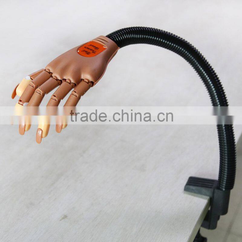 Jake recommendation JJ-03 artificial Movable joints acrylic fake nail trainer practice hand model for nail art manicure
