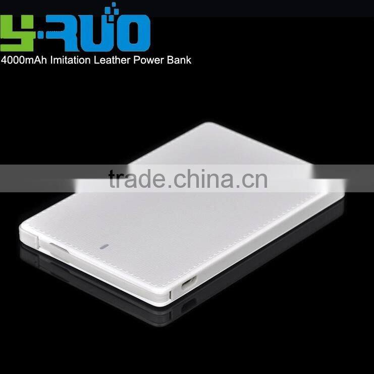 Mobile Power Bank Portable Charger with Built-in USB Charging Cable for Smartphones and Tablets