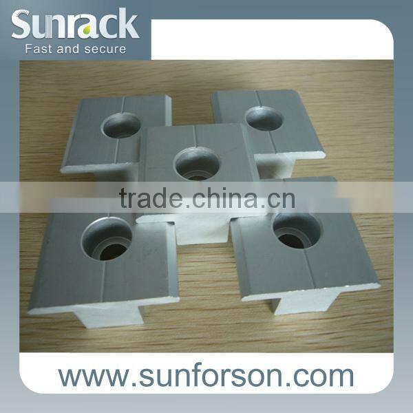 Al6005 /SS304 solar mounting clamps for module installation