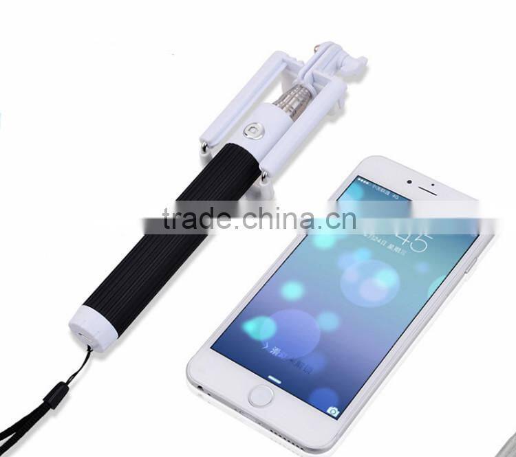 2015 Wholesale bluetooth monopod selfie stick wireless selfie stick with mirror