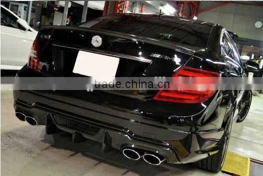 High quality Carbon fiber w204 V design diffuser rear lip for MB C-CLASS w204 c63 and AMG sport 2012~