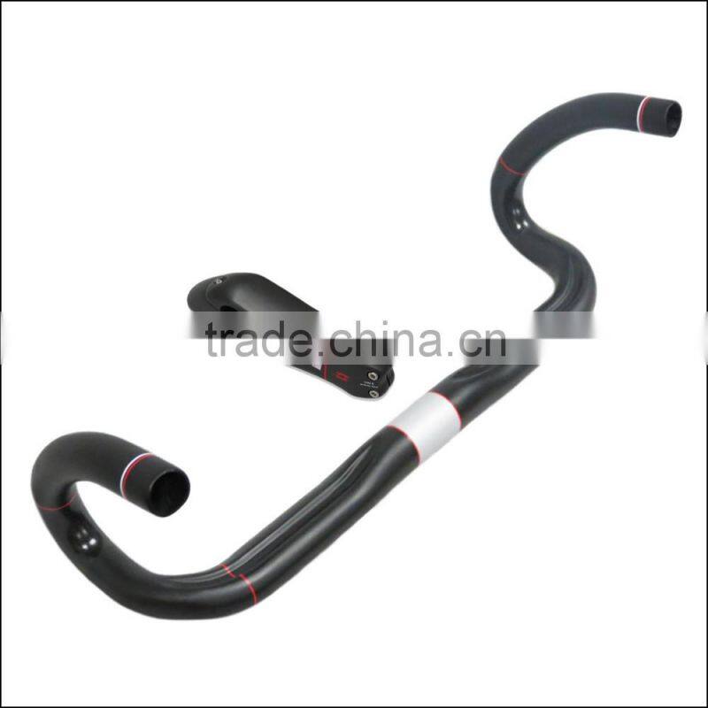 2016 xinshun mountain bikes carbon handlebar mtb road bike accessories bicycle parts grips with stem BH2212