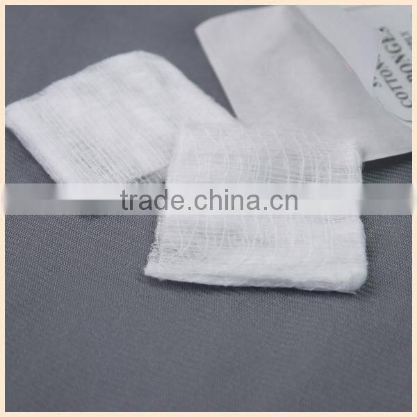 sterile cotton filled gauze sponge