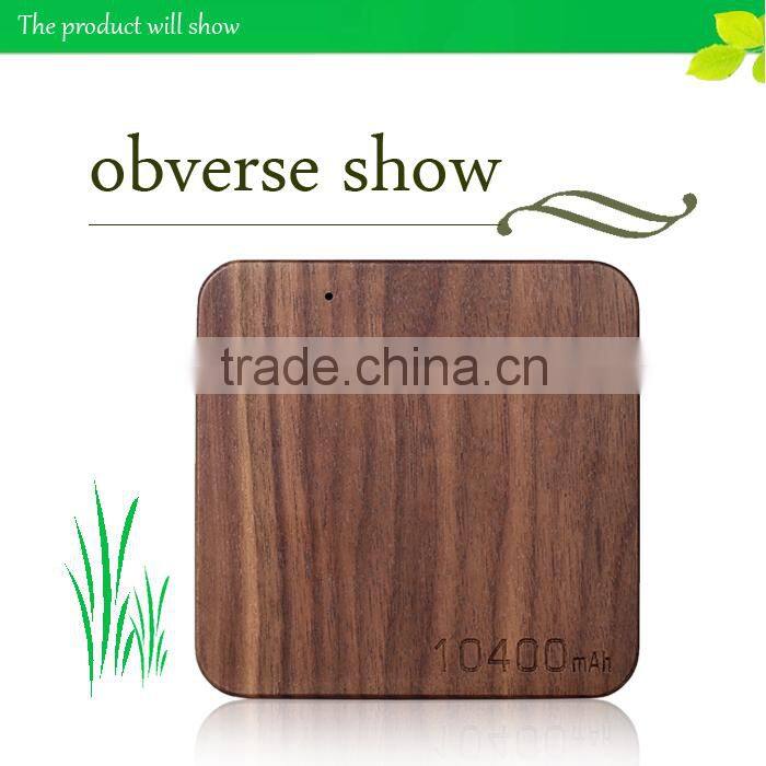 2015 High-performance 10400mah wood power bank of power supply iron man power bank
