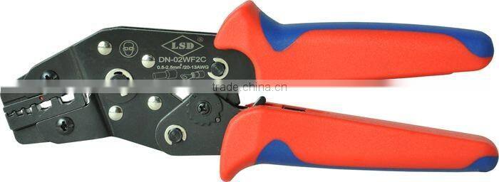 hand crimping tool DN-02WF2C for press 0.5-2.5mm2 wire end ferrules crimping plier carbon steel insulated cable lug crimper