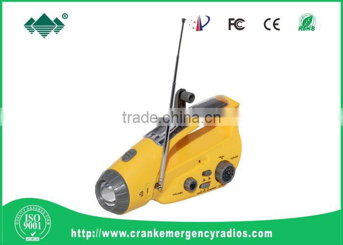 Rechargeable led emergency lantern with phone charge and radio