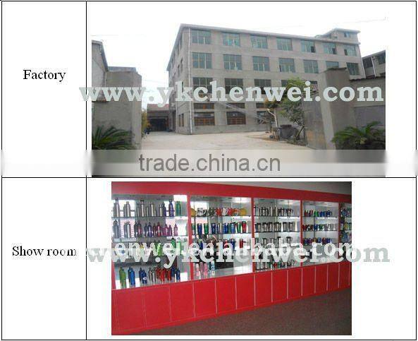 Colorful Travel mug with stainless steel holder and plastic ring