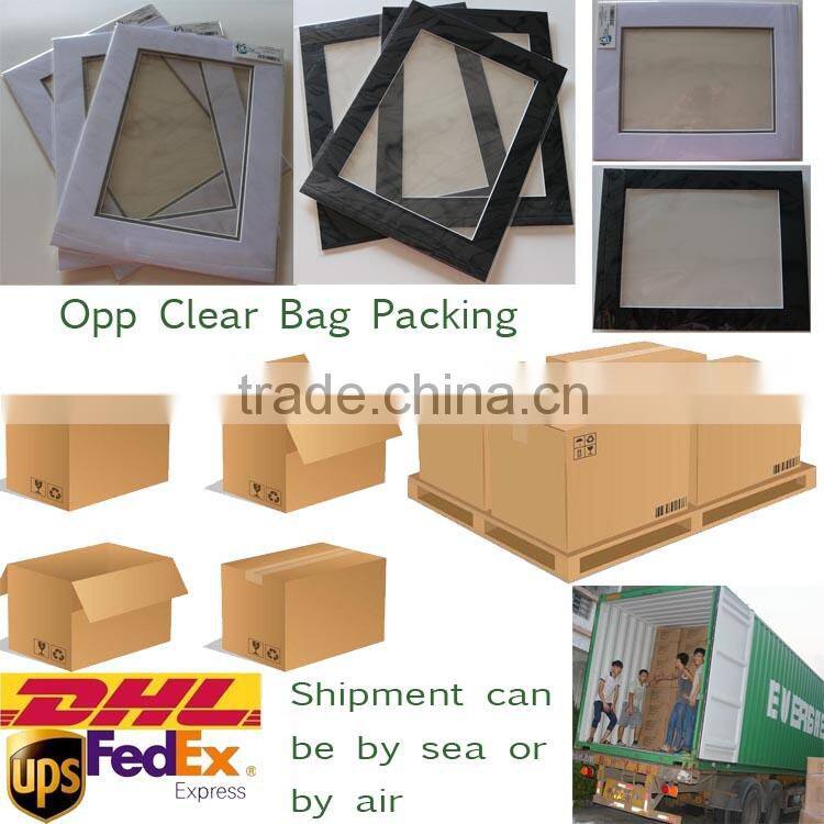 Wholesale precut multi opening matboard for digital frame with 12 opening and printing