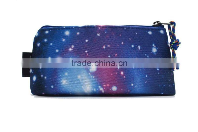 Large Capacity Universe Galaxy Pencil Case Pen Bag Pounch with Purple