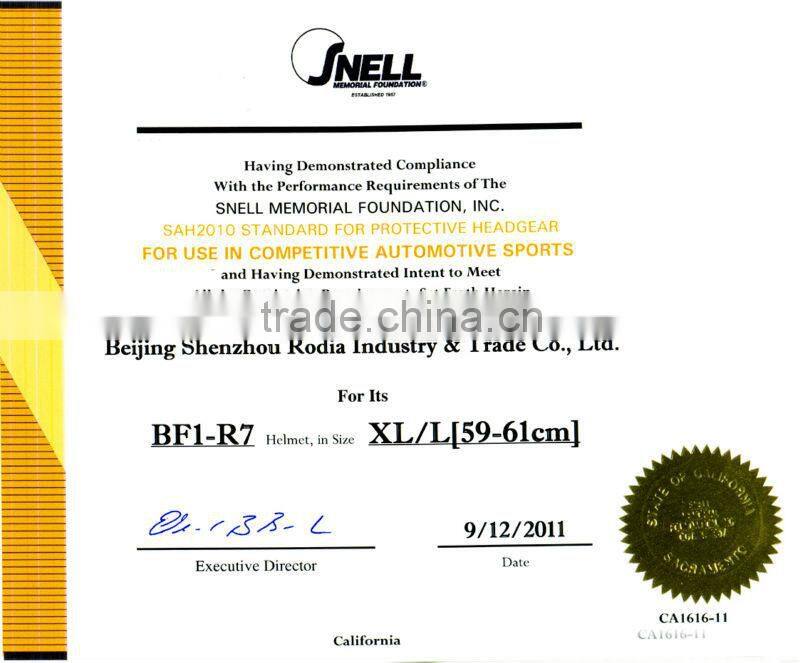 2014 Top selling helmet for car rally race with FIA8858-2010 and SNELL SAH2010 rated
