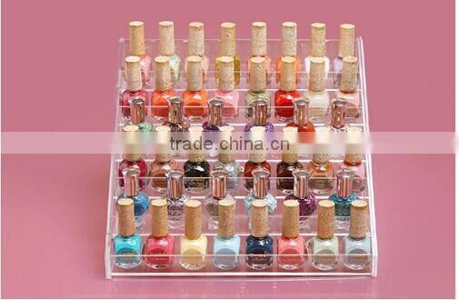 High quality cosmetic display stand lucite cosmetic organizer plexiglass makeup product display