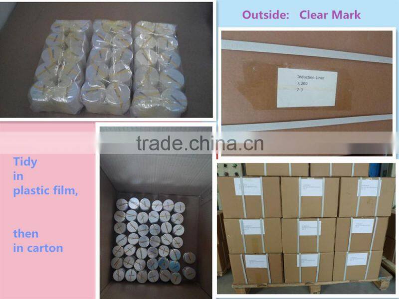 aluminum foil/paper separated induction liner
