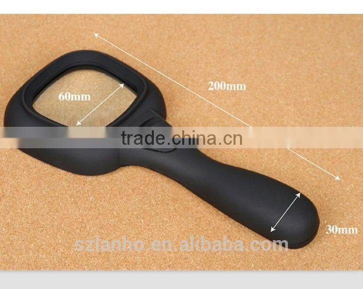 2016 New high quality 4X Magnifier LED UV light Prop UpStand Reading Magnifying TH600558-2
