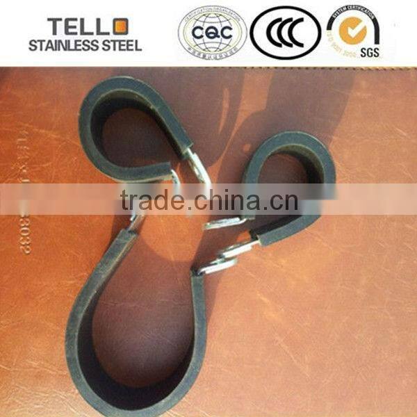 stainless steel rubber collar pipe clamp
