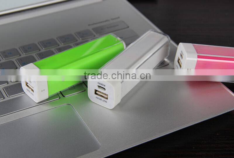 2015 Best Selling Products Lipstick Power Bank 2600mah